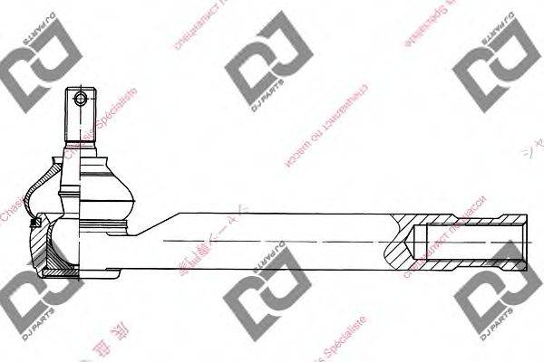 DJ PARTS DE1314 Наконечник поперечной рулевой тяги