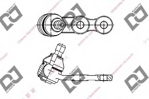 DJ PARTS DB1248 Несущий / направляющий шарнир