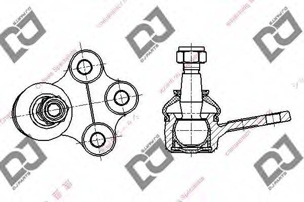 DJ PARTS DB1269 Несущий / направляющий шарнир