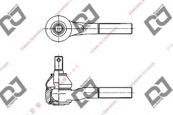 DJ PARTS DE1039 Наконечник поперечной рулевой тяги