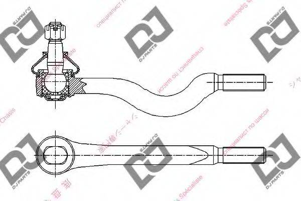 DJ PARTS DE1162 Наконечник поперечной рулевой тяги