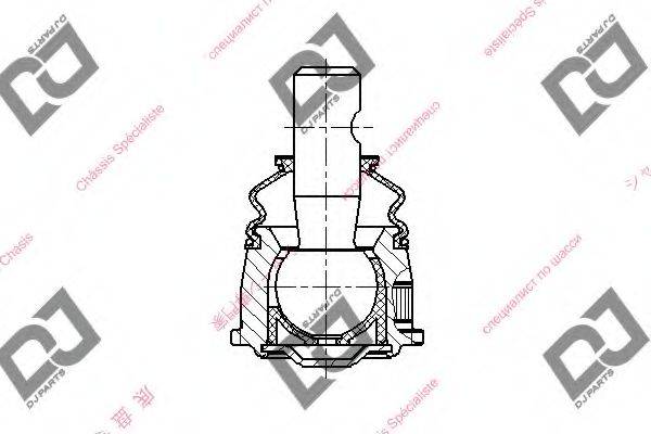 DJ PARTS DB1072 Несущий / направляющий шарнир