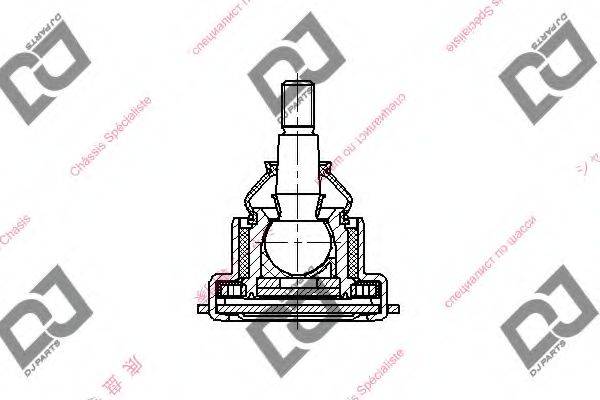 DJ PARTS DB1081 Несущий / направляющий шарнир
