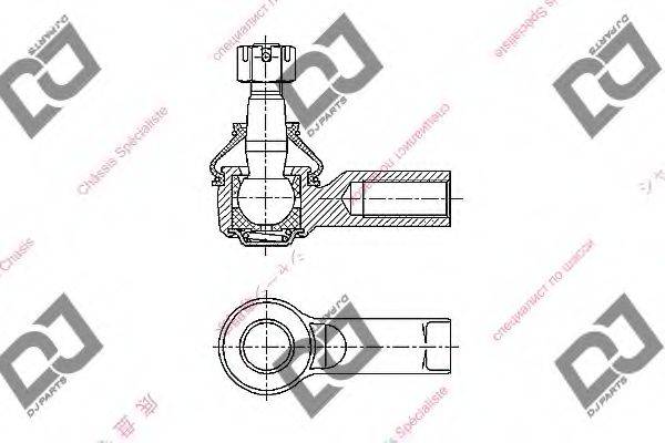 DJ PARTS DE1047 Наконечник поперечной рулевой тяги