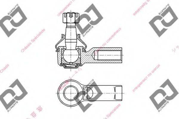 DJ PARTS DE1048 Наконечник поперечной рулевой тяги