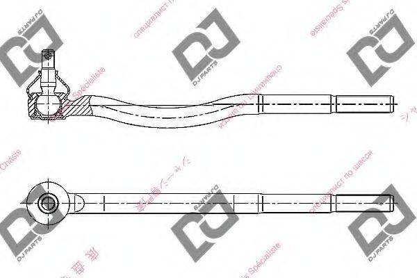 DJ PARTS DE1078 Наконечник поперечной рулевой тяги