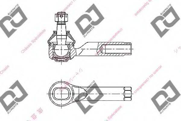 DJ PARTS DE1090 Наконечник поперечной рулевой тяги