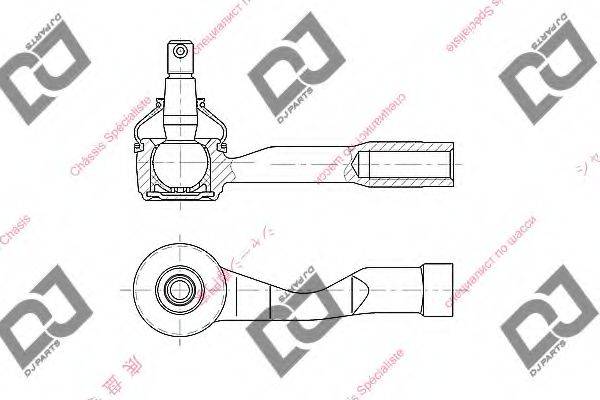 DJ PARTS DE1263 Наконечник поперечной рулевой тяги