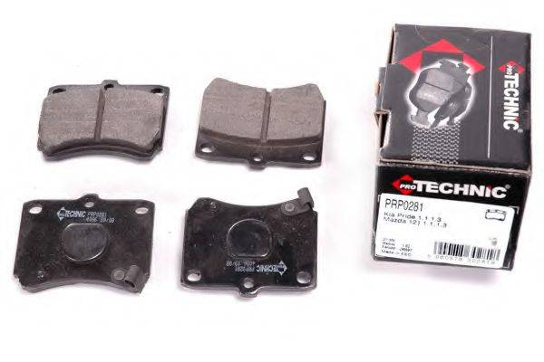 PROTECHNIC PRP0281 Комплект тормозных колодок, дисковый тормоз