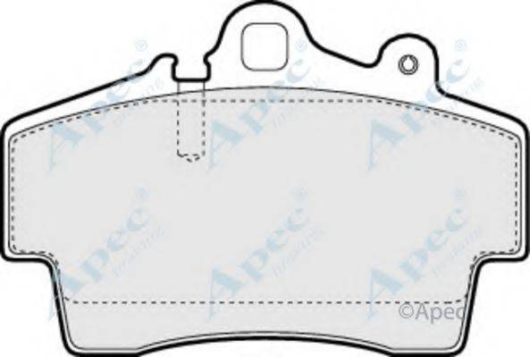 APEC BRAKING PAD1068 Комплект тормозных колодок, дисковый тормоз