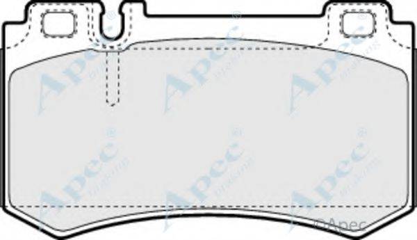 APEC BRAKING PAD1425 Комплект тормозных колодок, дисковый тормоз