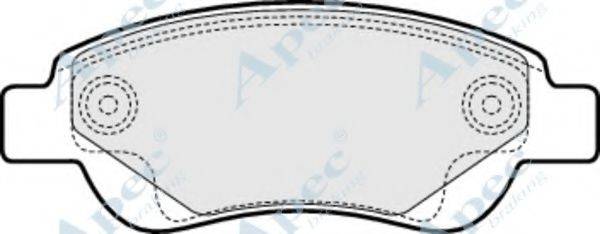 APEC BRAKING PAD1460 Комплект тормозных колодок, дисковый тормоз