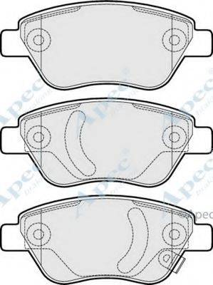 APEC BRAKING PAD1521 Комплект тормозных колодок, дисковый тормоз