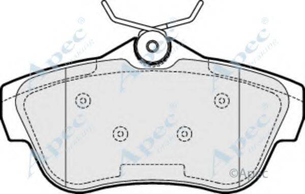 APEC BRAKING PAD1540 Комплект тормозных колодок, дисковый тормоз