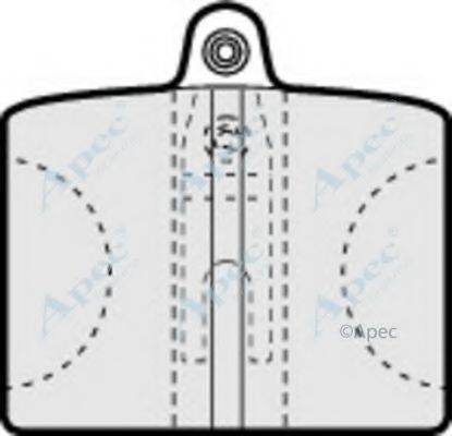 APEC BRAKING PAD167 Комплект тормозных колодок, дисковый тормоз