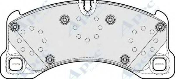 APEC BRAKING PAD1670 Комплект тормозных колодок, дисковый тормоз