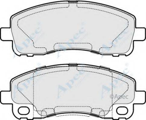 APEC BRAKING PAD1691 Комплект тормозных колодок, дисковый тормоз