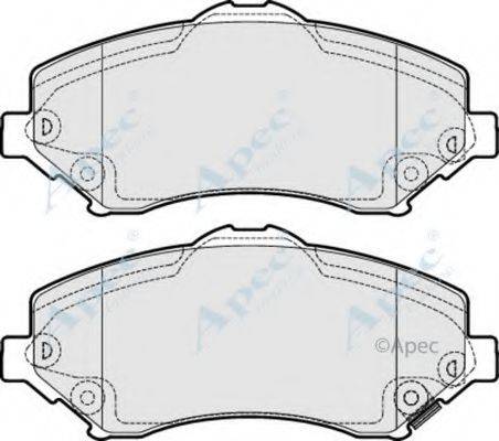 APEC BRAKING PAD1700 Комплект тормозных колодок, дисковый тормоз