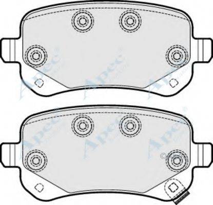 APEC BRAKING PAD1701 Комплект тормозных колодок, дисковый тормоз