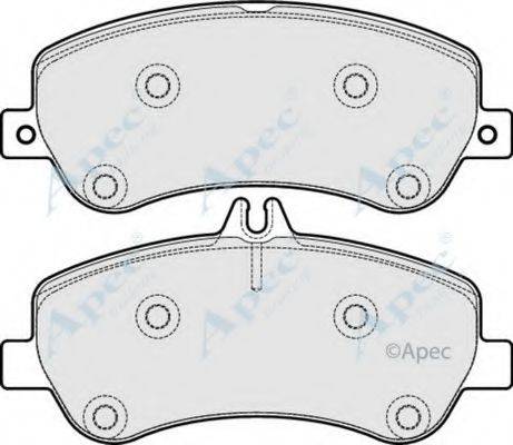 APEC BRAKING PAD1711 Комплект тормозных колодок, дисковый тормоз