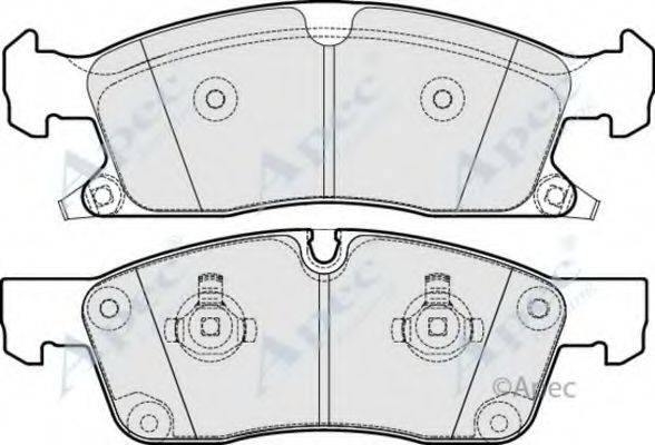 APEC BRAKING PAD1770 Комплект тормозных колодок, дисковый тормоз