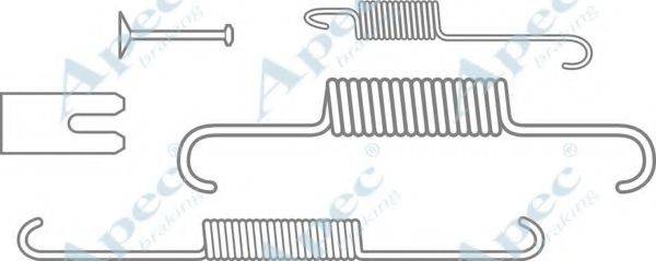 APEC BRAKING KIT2045 Комплектующие, тормозная колодка
