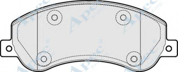 APEC BRAKING PAD1816 Комплект тормозных колодок, дисковый тормоз