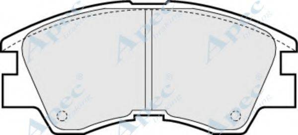 APEC BRAKING PAD602 Комплект тормозных колодок, дисковый тормоз