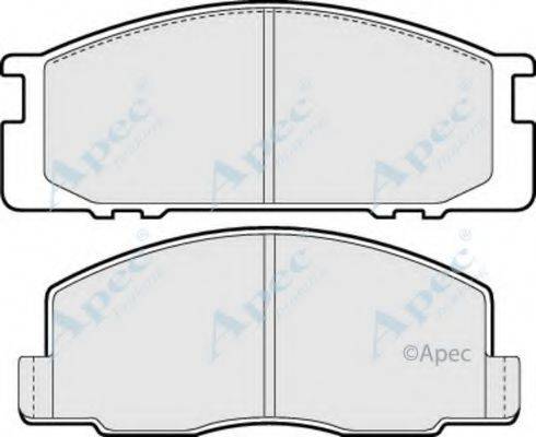 APEC BRAKING PAD673 Комплект тормозных колодок, дисковый тормоз