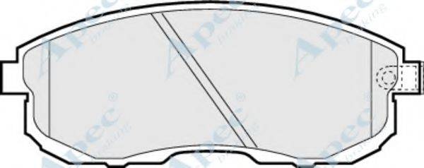 APEC BRAKING PAD742 Комплект тормозных колодок, дисковый тормоз