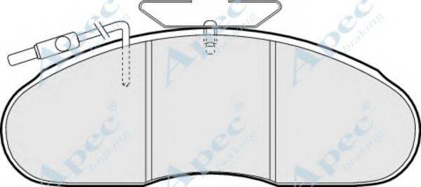 APEC BRAKING PAD838 Комплект тормозных колодок, дисковый тормоз