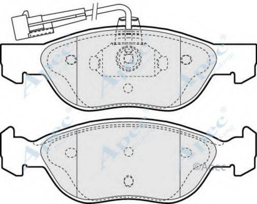 APEC BRAKING PAD938 Комплект тормозных колодок, дисковый тормоз