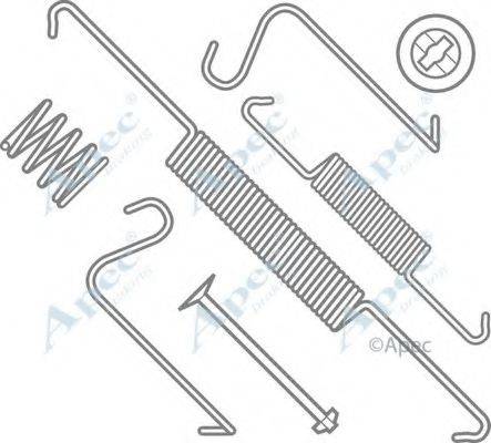 APEC BRAKING KIT740 Комплектующие, тормозная колодка