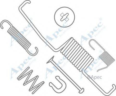 APEC BRAKING KIT744 Комплектующие, тормозная колодка