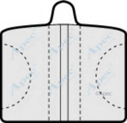 APEC BRAKING PAD168 Комплект тормозных колодок, дисковый тормоз