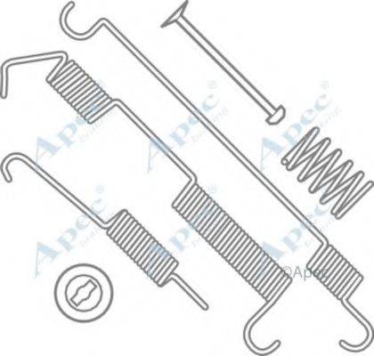 APEC BRAKING KIT754 Комплектующие, тормозная колодка