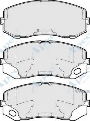 APEC BRAKING PAD1726 Комплект тормозных колодок, дисковый тормоз