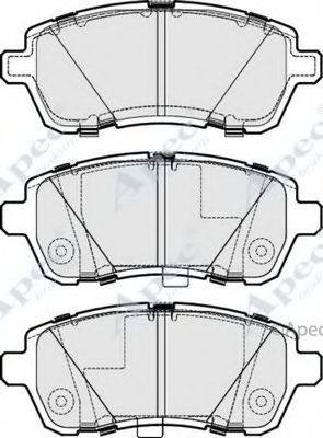 APEC BRAKING PAD1835 Комплект тормозных колодок, дисковый тормоз