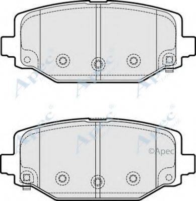 APEC BRAKING PAD1879 Комплект тормозных колодок, дисковый тормоз