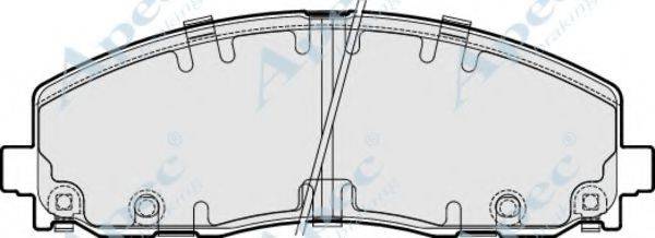 APEC BRAKING PAD1880 Комплект тормозных колодок, дисковый тормоз