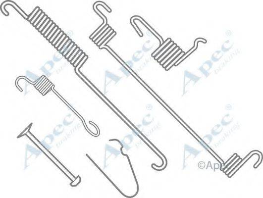 APEC BRAKING KIT761 Комплектующие, тормозная колодка