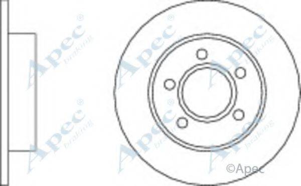 APEC BRAKING DSK223 Тормозной диск