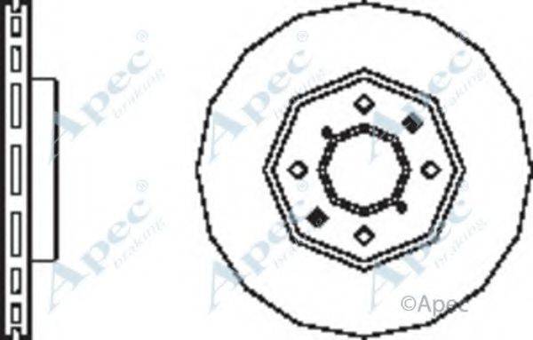 APEC BRAKING DSK2505 Тормозной диск