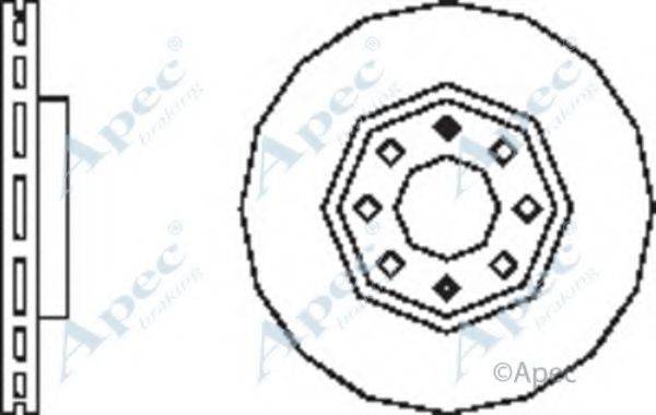 APEC BRAKING DSK2509 Тормозной диск