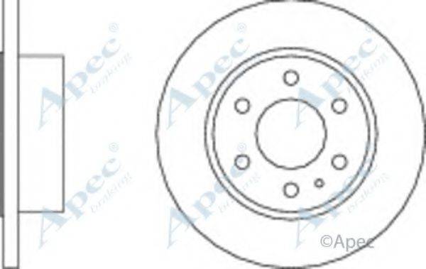 APEC BRAKING DSK2533 Тормозной диск