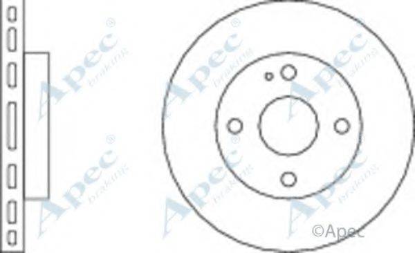 APEC BRAKING DSK231 Тормозной диск