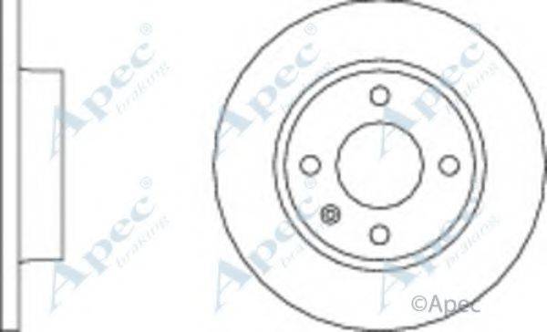 APEC BRAKING DSK247 Тормозной диск