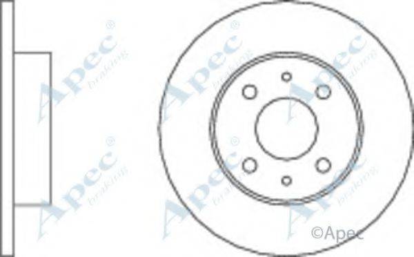 APEC BRAKING DSK100 Тормозной диск