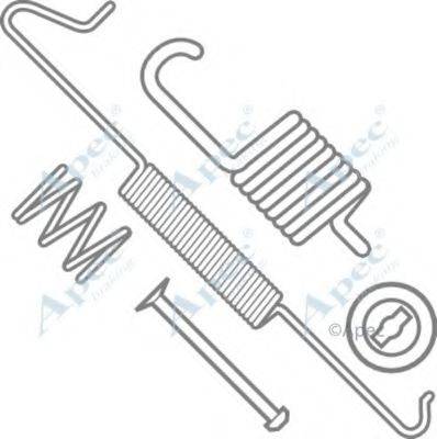 APEC BRAKING KIT858 Комплектующие, тормозная колодка