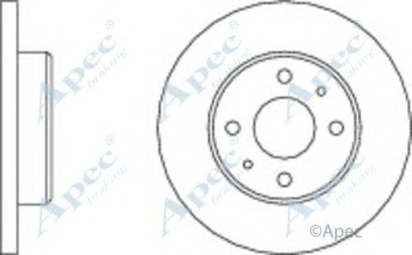 APEC BRAKING DSK153 Тормозной диск